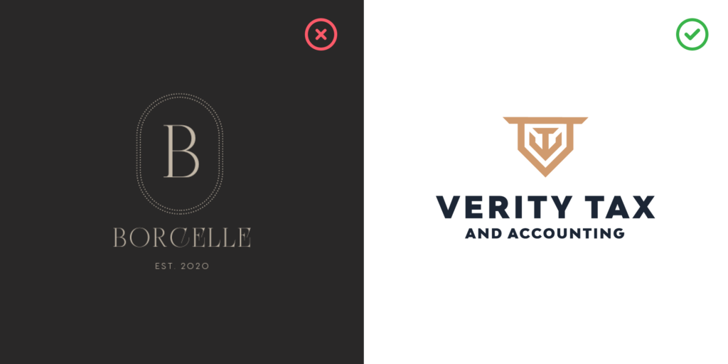 Professional Agency Logo vs Canva Template Logo