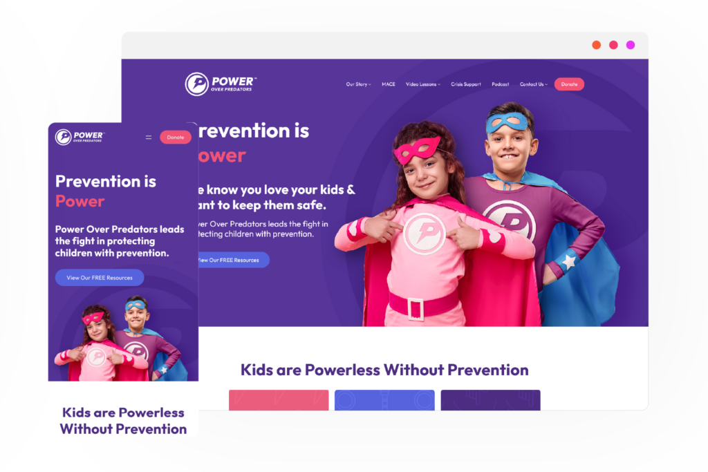 Power Over Predators Portfolio | Crushing Pixels