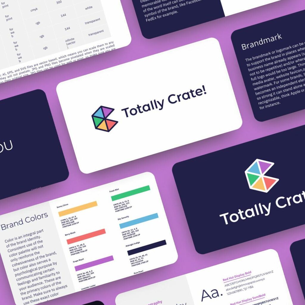 Brand Guidelines for Totally Crate!