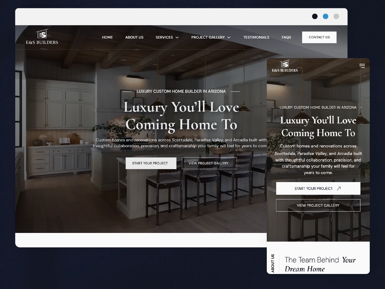 es builders website portfolio image 0 transparent